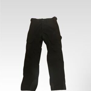 Men's Black Cargo Ski Snow Pants Size Small Adjustable Waist